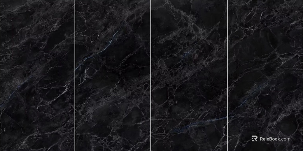 Black stone marbled with a mesh pattern texture