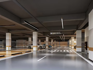 Modern gray floor paint underground garage texture (ID:ffaeh267061)