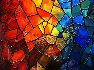 Stained Glass Art Glass Ice Crack Glass texture (ID:ffach268073)