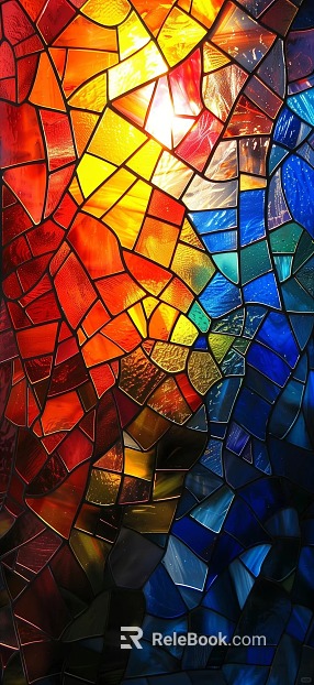 Stained Glass Art Glass Ice Crack Glass texture