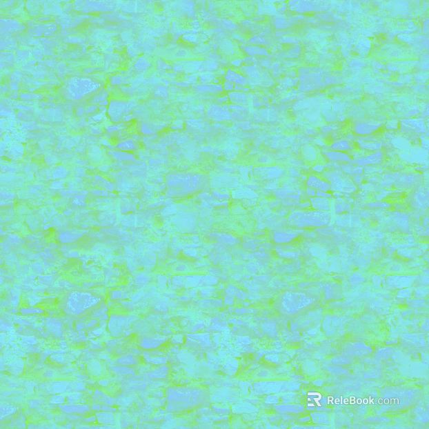 Interior wall of blue and green terrazzo texture