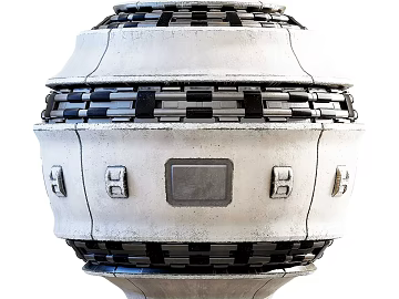 Space capsule PBR 3d model