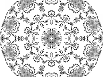 black and white painting 3d model