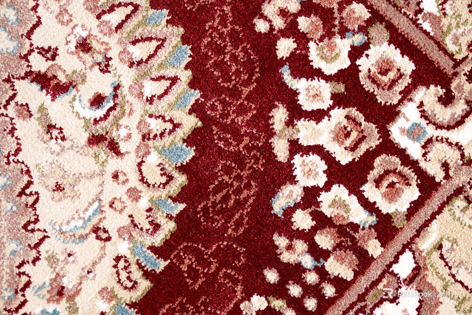 Persian carpet texture partial close-up for background European floor mat living room bedroom carpet texture