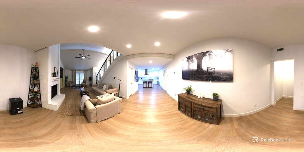 Residential Warm Living Room HDR texture