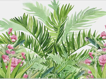 Plant painting texture (ID:ffajg87512)