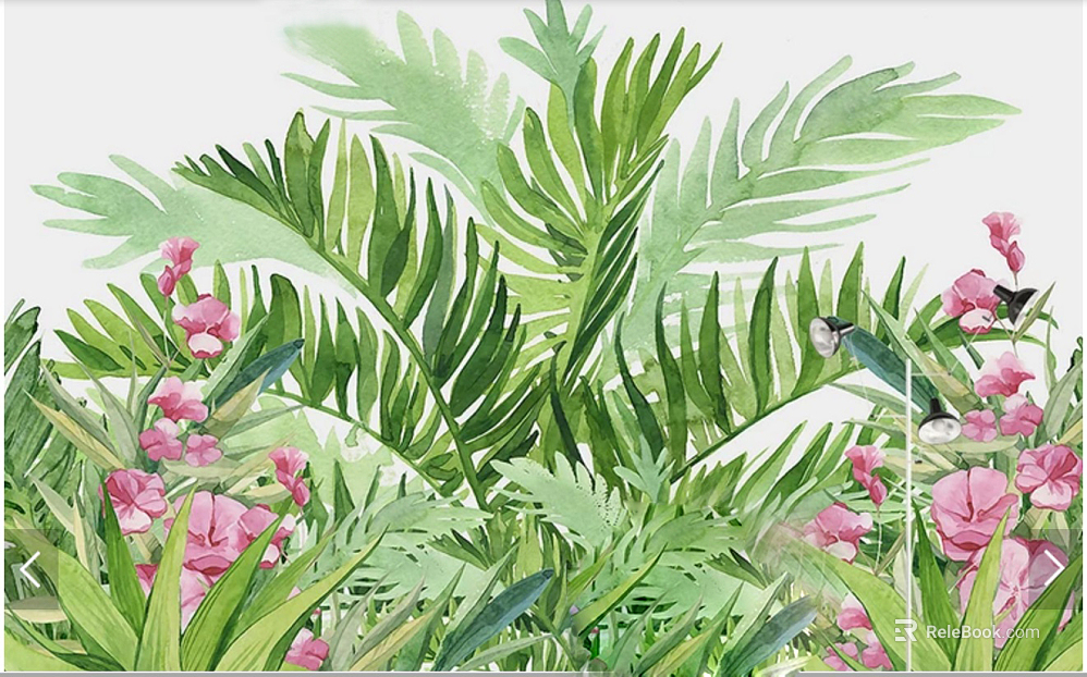 Plant painting texture