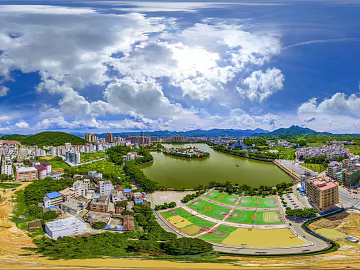 HDR urban ecological greening panorama texture (ID:ffach913203)