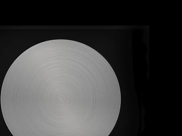 Light gray concentric circle bump map 3d model