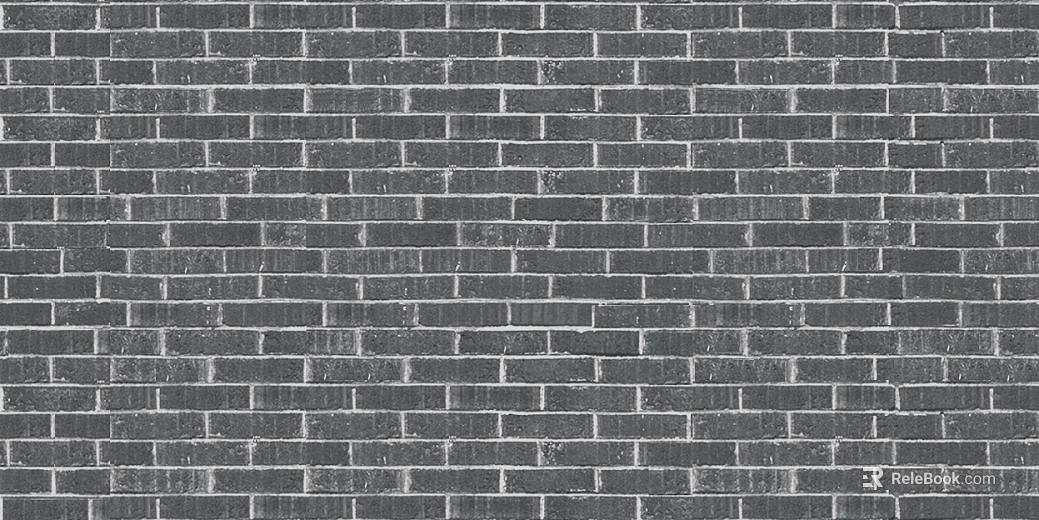 Black and white brick wall texture