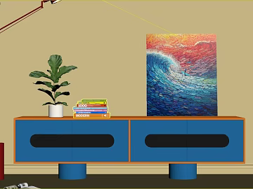 Abstract waves oil painting living room decorative painting texture (ID:ffaeh157534)