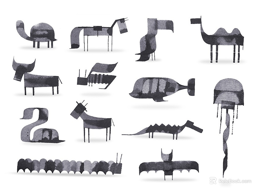 cartoon painting texture