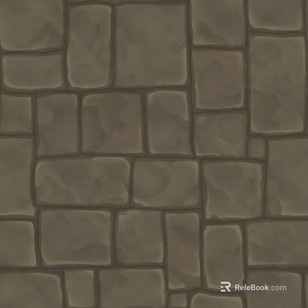 Grey brown stone brick courtyard floor texture