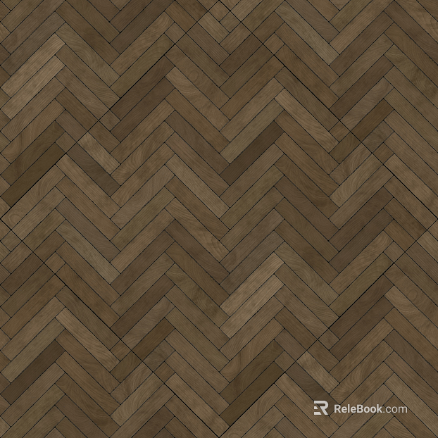Dark brown herringbone wood floor texture