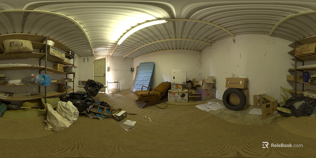 Indoor storage room space HDR texture