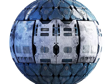 Sci-Fi Exterior Wall PBR texture (ID:ffach782824)