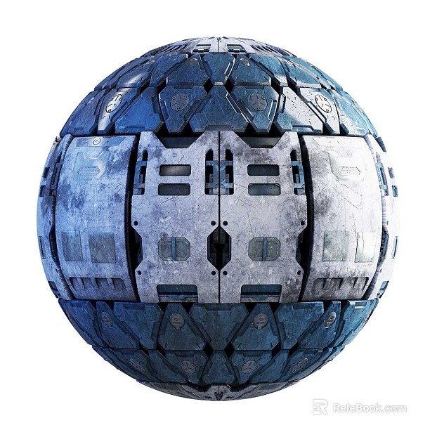 Sci-Fi Exterior Wall PBR texture