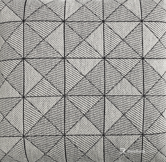 Black and white geometric check fabric soft fabric texture