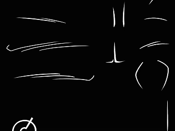 Black and white hand-painted line brush texture (ID:ffaeh489032)