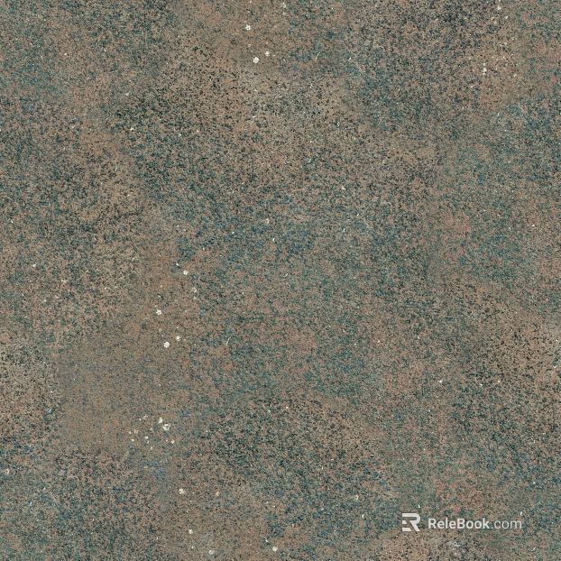 Brown green granite ground pavement texture