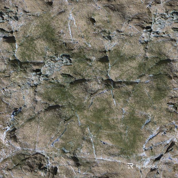 Yellow and Green Tone Rock Wall Decoration Stone texture