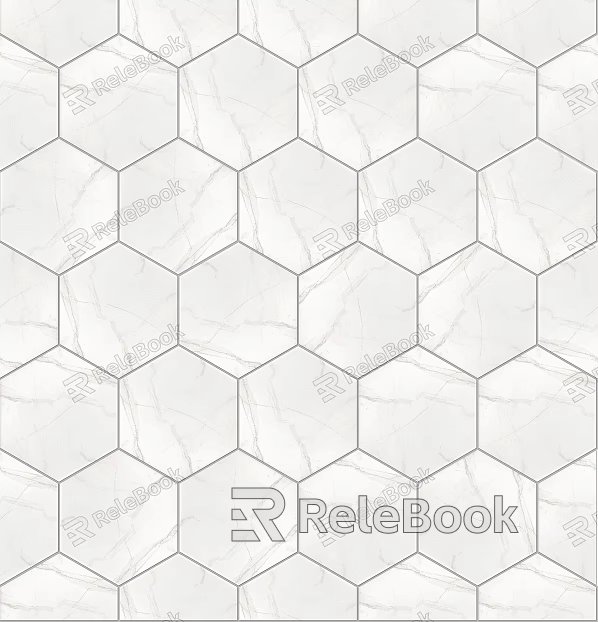 Hexagonal Tile Hexagonal Tile White texture