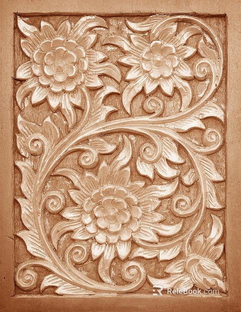 Wooden carvings texture