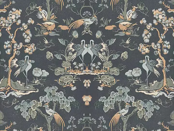 Chinese Style Flower and Bird Wallpaper Wall Cloth texture (ID:ffach753943)