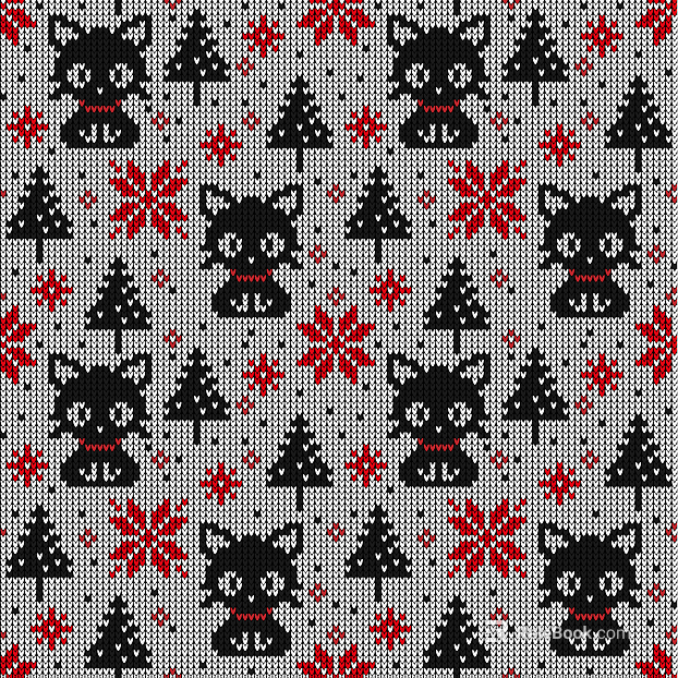 Knitted wool print pattern texture