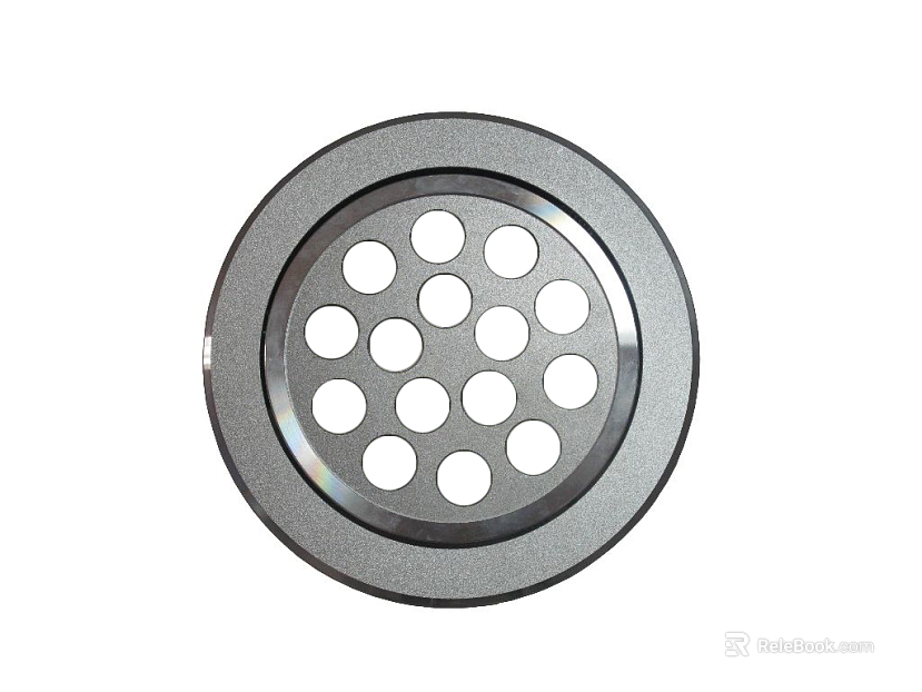 Perforated plate metal texture
