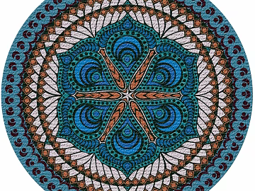 Round carpet texture (ID:ffacf5181)