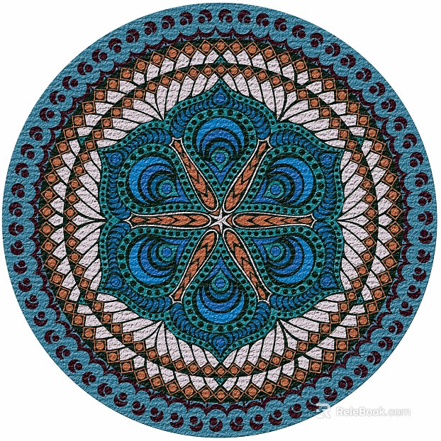 Round carpet texture
