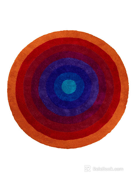 Modern Round Carpet texture