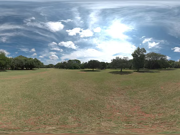 Outdoor lawn panorama HDR 3d model