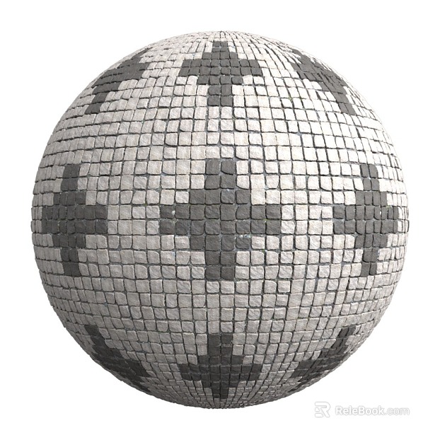 Stone paved ground PBR texture