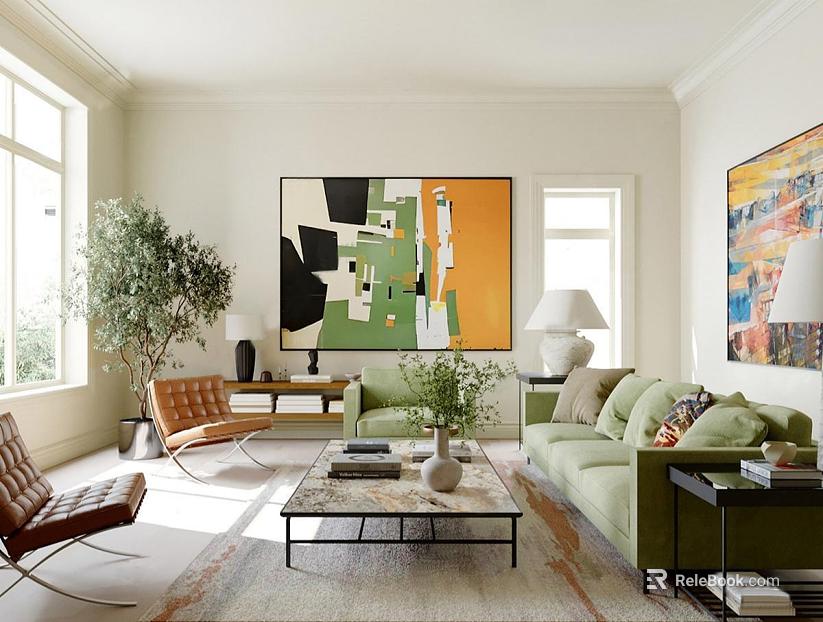 Modern abstract painting living room decorative painting texture