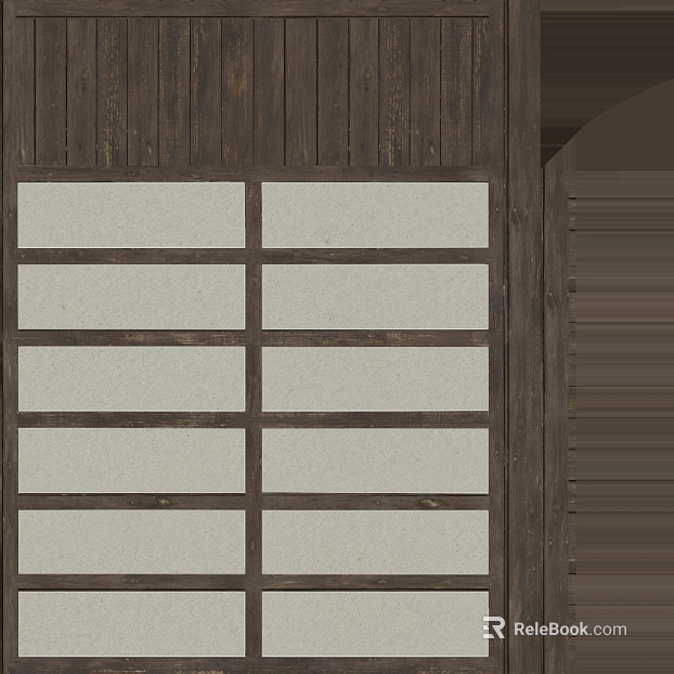 Silent Dark Brown Retro Wooden Door Interior Door texture
