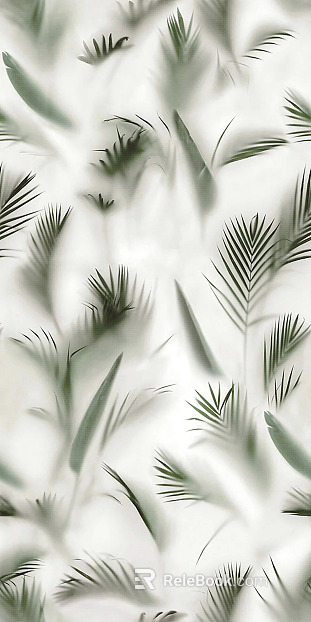 Plant Art Frosted Glass texture