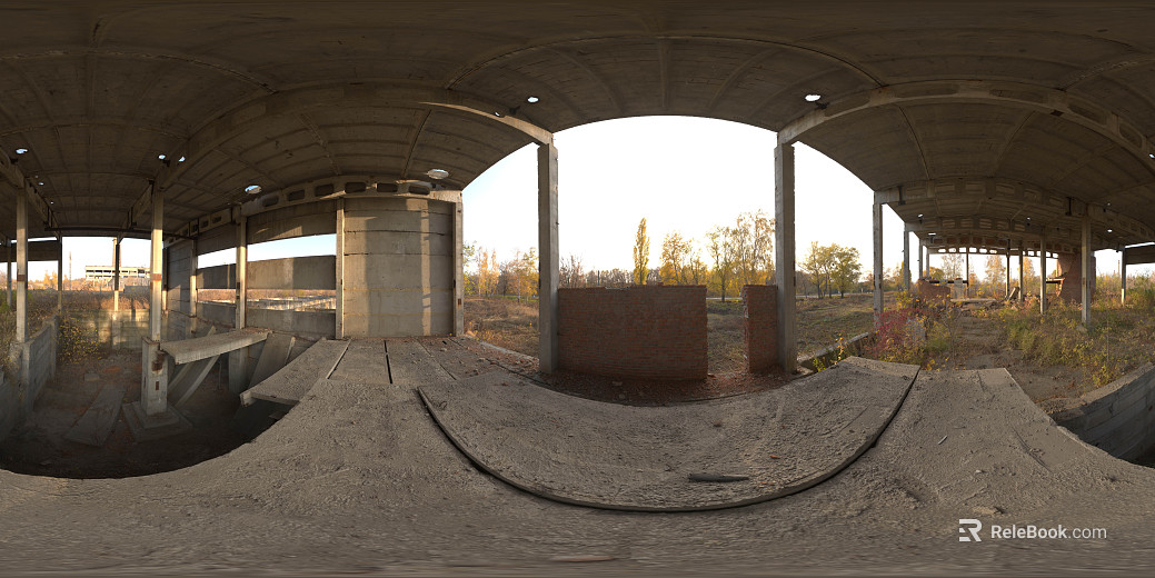 City Abandoned Bridge Daytime HDR texture
