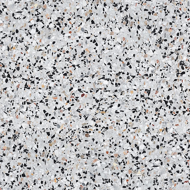 Chinese retro gray black terrazzo texture