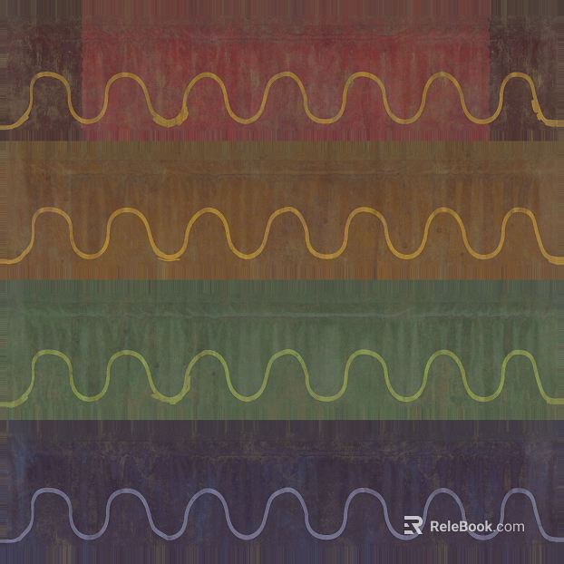 Retro style multicolor ripple art wallpaper texture