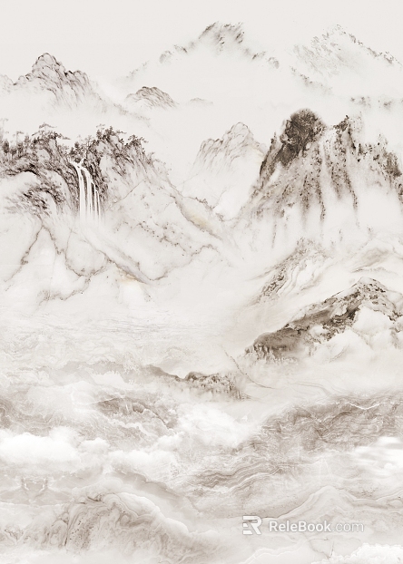 Beige landscape marble background wall texture