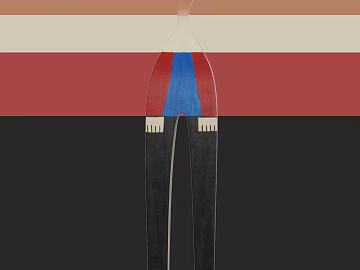 Abstract wind figure decorative painting 3d model