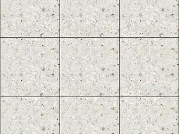 Light terrazzo square terrazzo terrazzo stone map 3d model