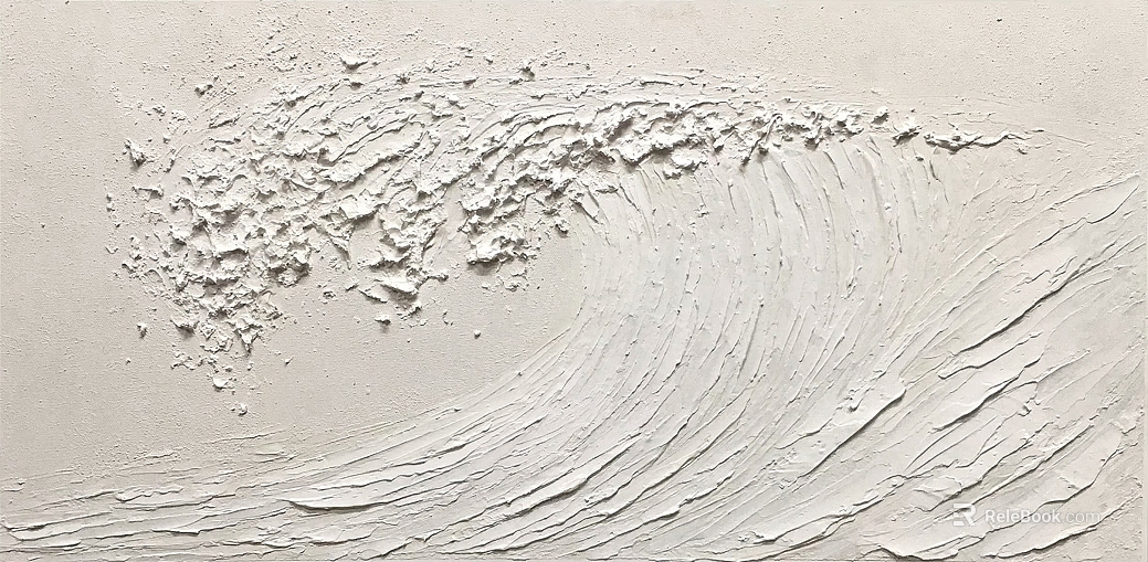 White Art Paint Wave Texture Wall texture