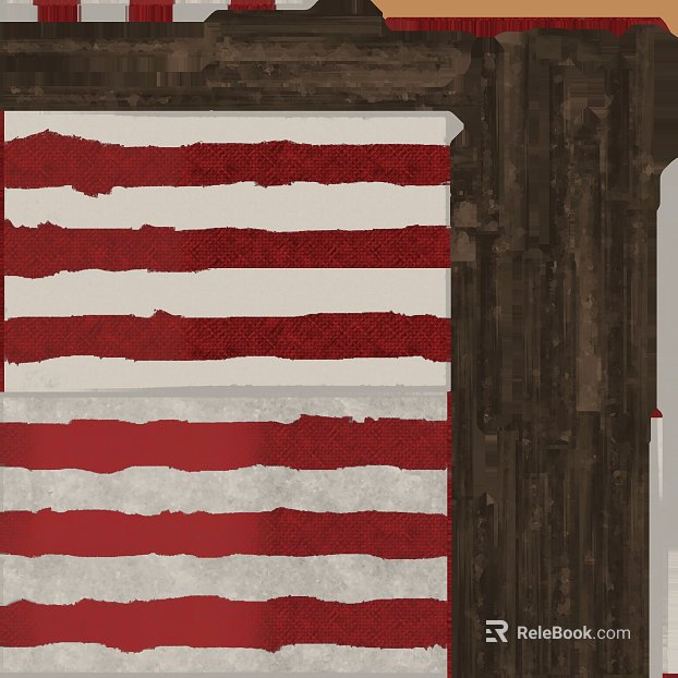 Red and white striped fabric decorative fabric texture