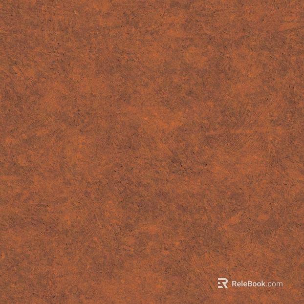 Red-brown distressed metal wall finish texture