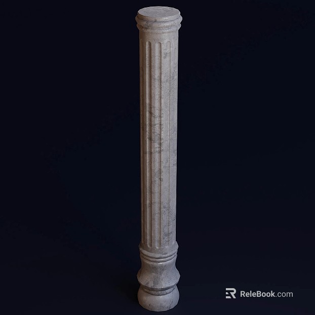 Light gray marble Roman column building components texture