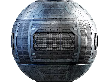 Sci-Fi Exterior Wall PBR texture (ID:ffach664824)