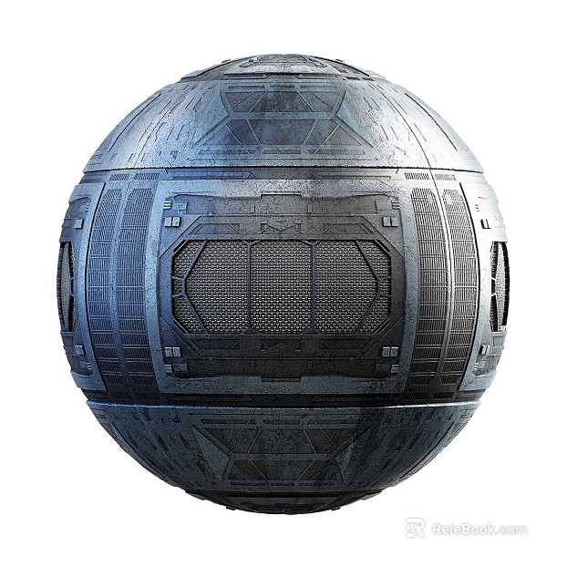 Sci-Fi Exterior Wall PBR texture